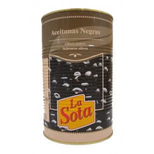 Aceituna Negra Deshuesada 280/320 Lata 5 Kg.
